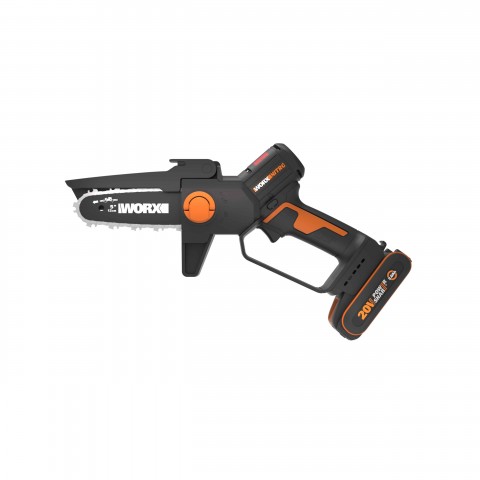 Potatore elettrico a batteria WORX WG325E - 20 Volt Litio - capacità di taglio 12cm - motore BRUSHLESS e pompa di lubrificazione catena - SPEDIZIONE GRATUITA